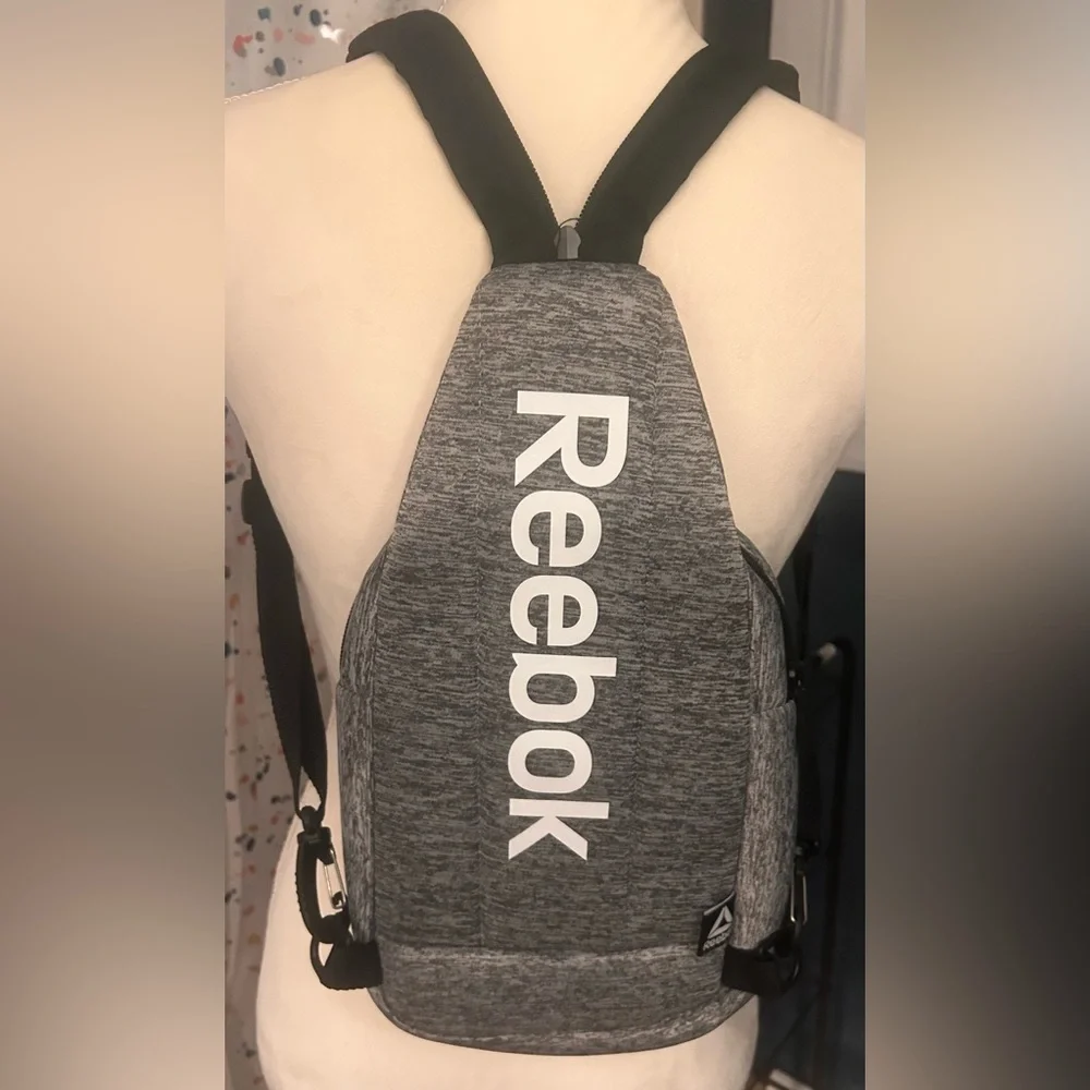 Reebok Gray Heather Crossbody Sling Bag